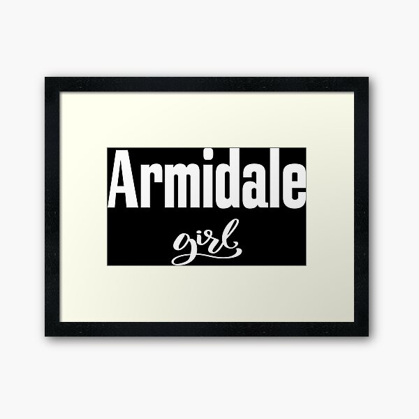 Armidale Girl New South Wales Australia Raised Me Framed Art Print