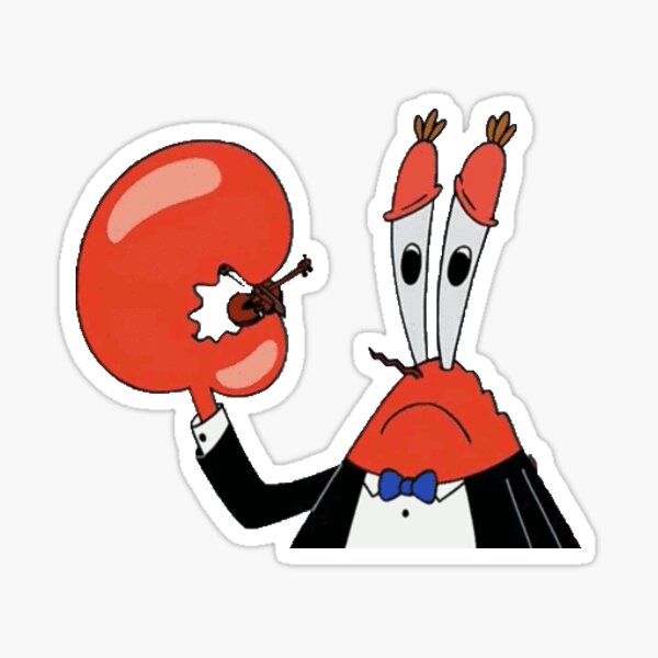 Sad Spongebob Sticker for iOS & Android