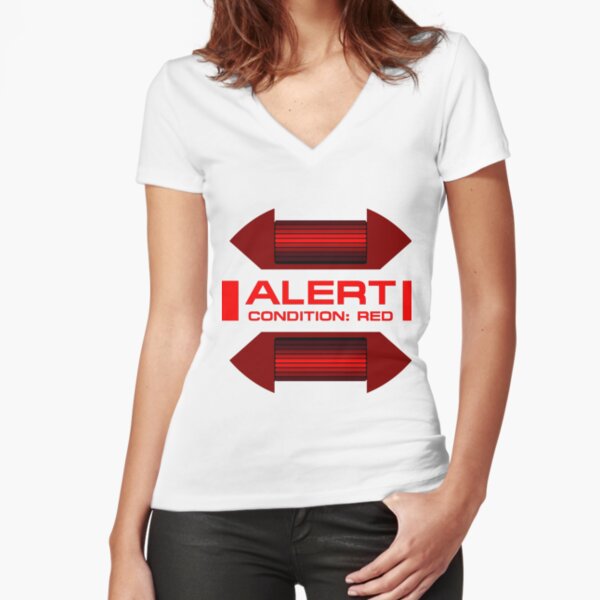 RED ALERT: Star Trek and Beyond Fitted V-Neck T-Shirt
