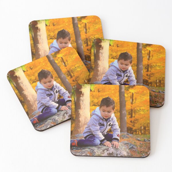 Item preview, Little Boy Playing in the Park in Autumn designed and sold by Yannik Hay.