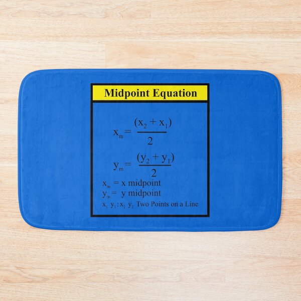 Item preview, The Midpoint Formula: The AlgebraMatrix at Redbubble designed and sold by Mark Stansberry.