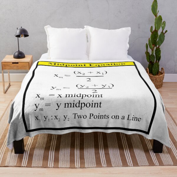 Item preview, The Midpoint Formula: The AlgebraMatrix at Redbubble designed and sold by Mark Stansberry.