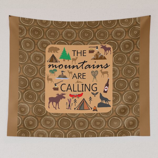 Item preview, The Mountains Are Calling designed and sold by GR8DZINE.