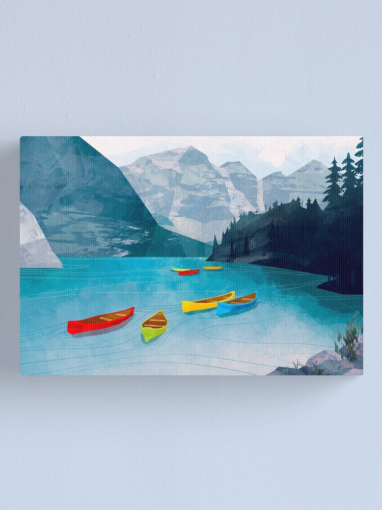 "Canadian Canoes" Canvas Print for Sale by MicaelaDawn Redbubble