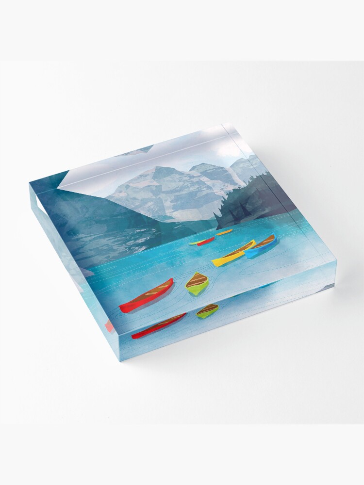 Alternate view of Canadian Canoes Acrylic Block