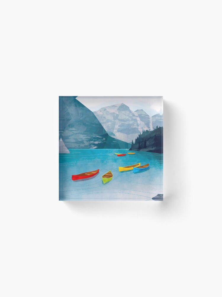 Alternate view of Canadian Canoes Acrylic Block