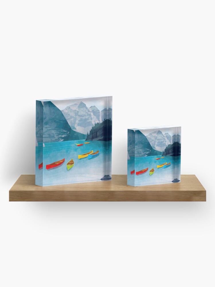 Alternate view of Canadian Canoes Acrylic Block