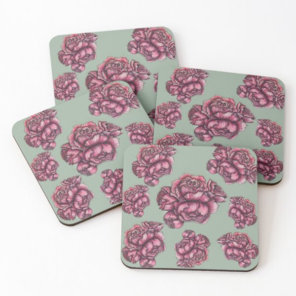 Item preview, Pink Peonies Pattern designed and sold by corianndesigns.