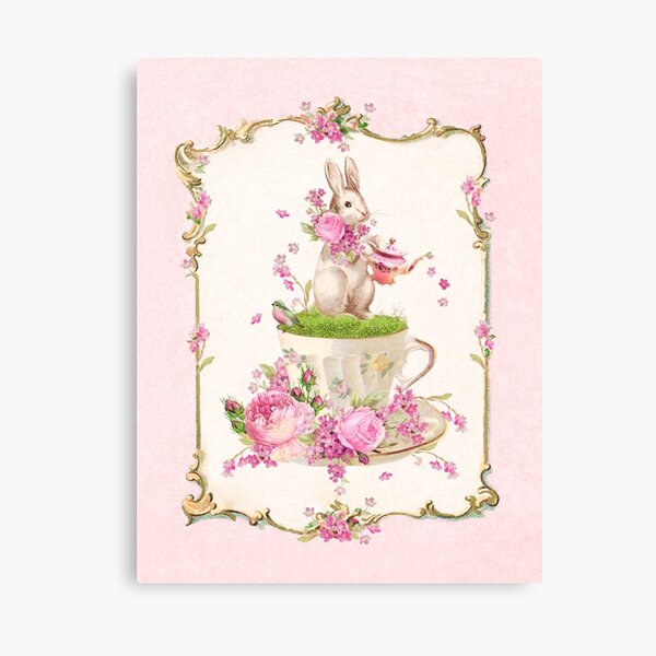 Aperçu de l'œuvre Bunny Rabbit Tea Party créée et vendue par Wendy Paula Patterson.