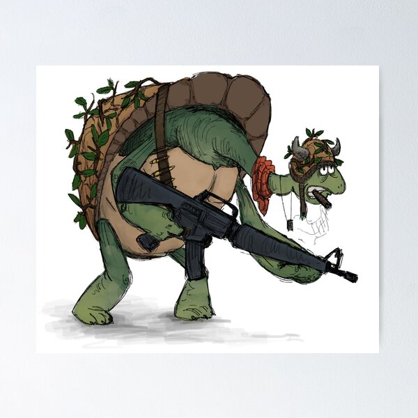 Item preview, Turtle Vietnam soldier designed and sold by dimitriskart.
