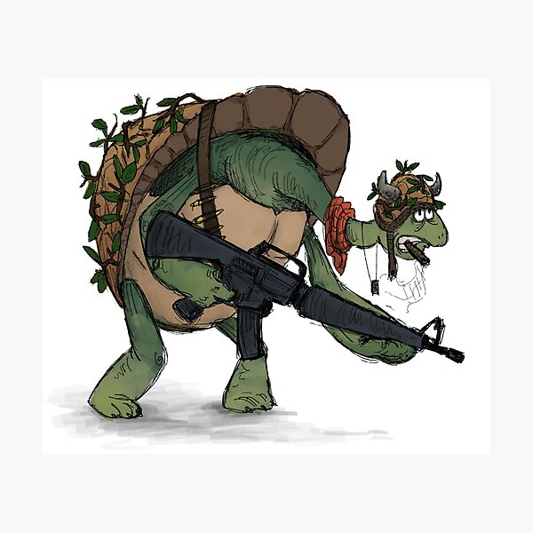 Item preview, Turtle Vietnam soldier designed and sold by dimitriskart.