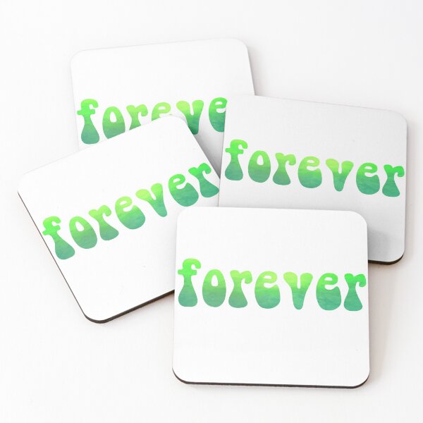 Item preview, forever green watercolor brush lettering designed and sold by Fashionmonger.
