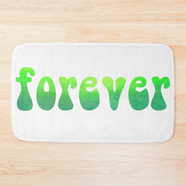 Item preview, forever green watercolor brush lettering designed and sold by Fashionmonger.