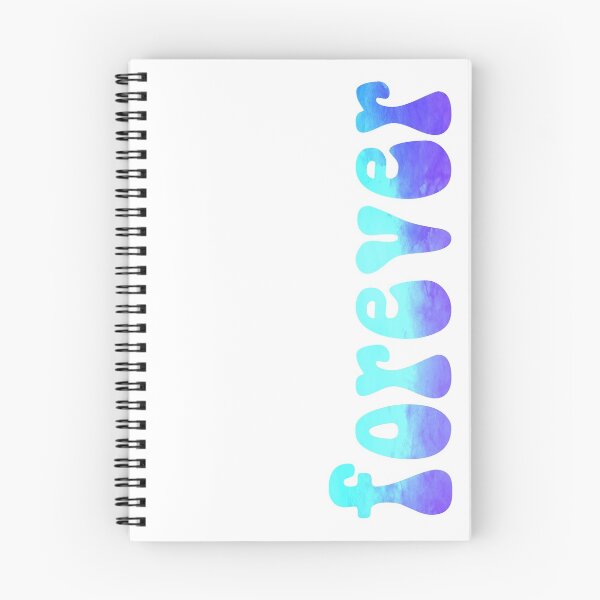 Item preview, forever blue watercolor brush lettering designed and sold by Fashionmonger.