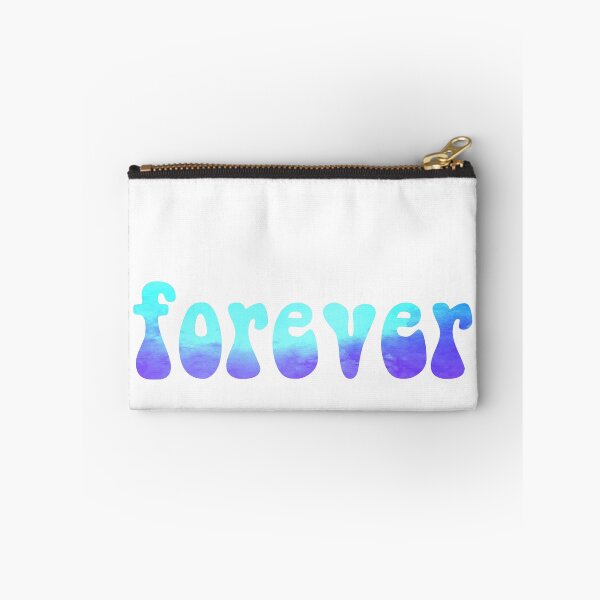 Item preview, forever blue watercolor brush lettering designed and sold by Fashionmonger.