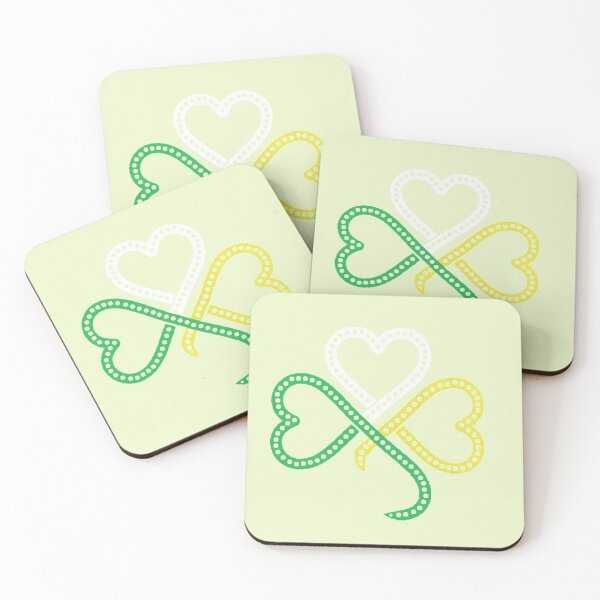 Item preview, Trébol corazones de trébol irlandés, día de San Patricio designed and sold by Mekoooo.