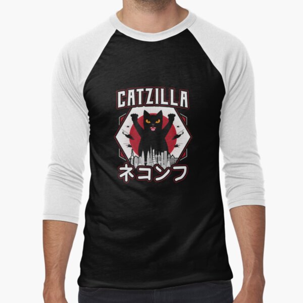Item preview, Catzilla Japanese Sunset Style Cat Kitten Lover designed and sold by Hananiah Merch.
