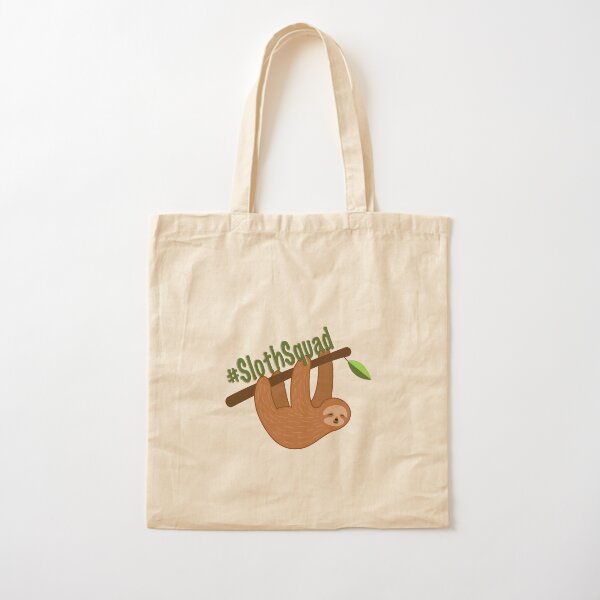 Sloth Squad Cotton Tote Bag