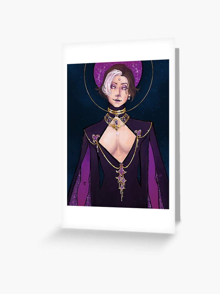 Emet Selch Art Nouveau Greeting Card By Ltraziel Redbubble