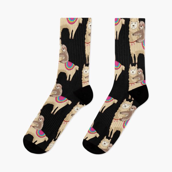Item preview, Sloth Riding Llama Hugging Animal Friends designed and sold by perfectpresents.