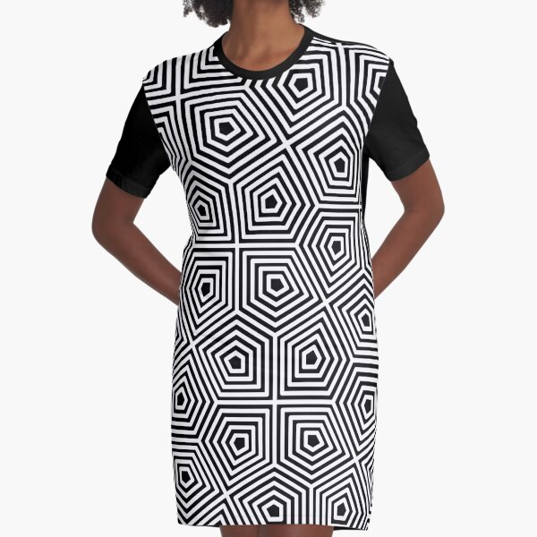 Cairo Pentagonal Tiling Graphic T-Shirt Dress