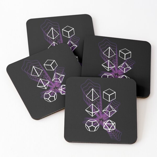 Item preview, Club Neon Polyhedral Dice Set Tabletop RPG designed and sold by pixeptional.