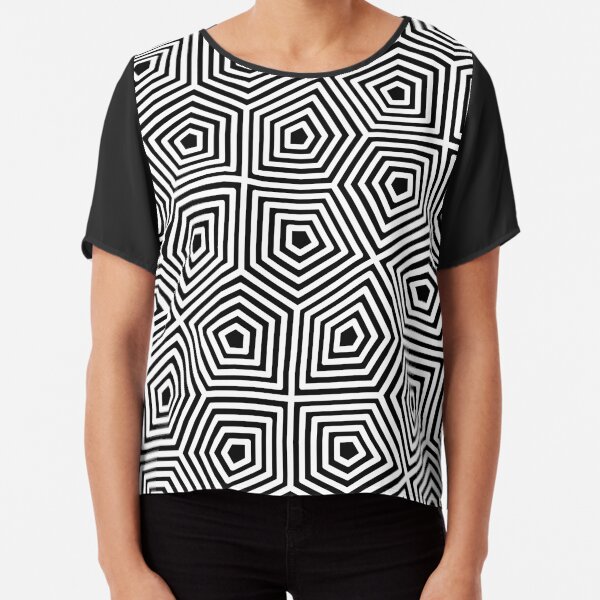 Cairo Pentagonal Tiling Chiffon Top