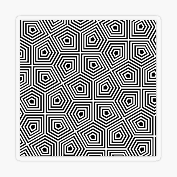 Cairo Pentagonal Tiling Transparent Sticker