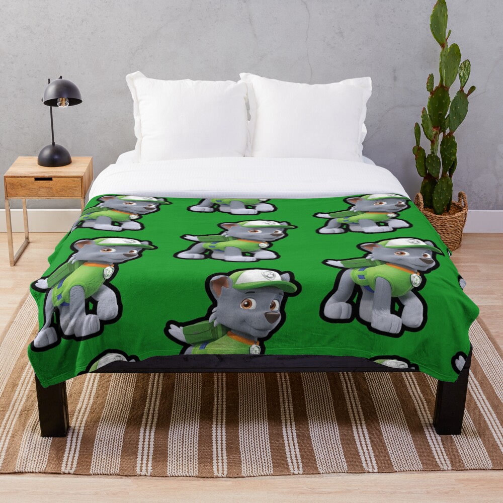 "Rocky PAW Patrols" Throw Blanket for Sale by Sunce74 Redbubble