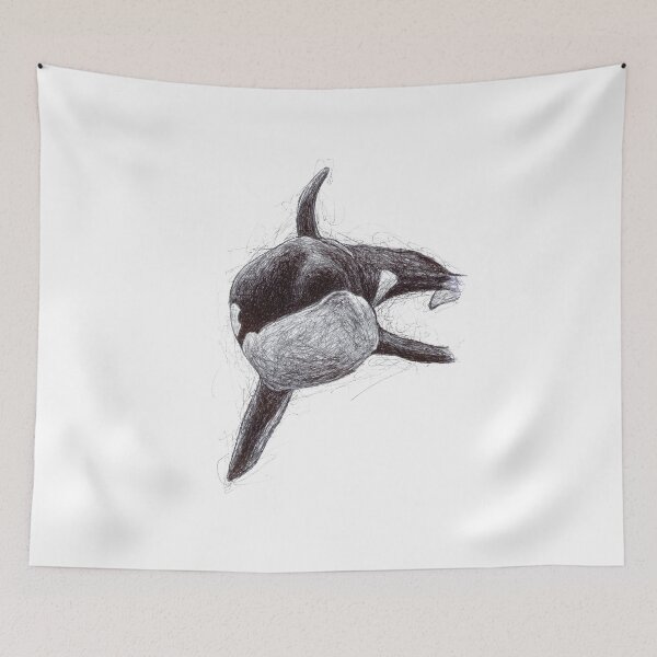 Item preview, Trua the Killer Whale Scribble designed and sold by ArtyOrca.