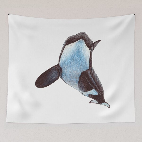Item preview, Trua the Killer Whale Scribble 2 designed and sold by ArtyOrca.
