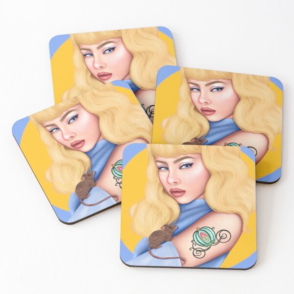 Item preview, Princess, A ,dream ,is a ,wish, your ,heart ,makes, female, blue, yellow, mouse, modern, modernized, makeup, eyeliner, tattoo, designed and sold by WIKEDPrints.