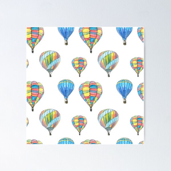 Item preview, Colorful Aerostats seamless pattern designed and sold by farawayart.