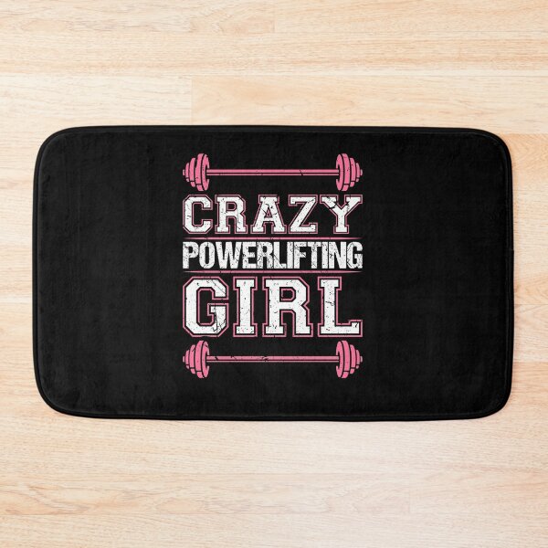 Item preview, Crazy Powerlifting Girl Weightlifter Bodybuilder Strong Woman designed and sold by Sinful Charm.