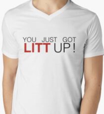 You Just Got Litt Up! - Suits Men's V-Neck T-Shirt