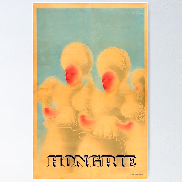 Aperçu de l'œuvre affiche de voyage vintage Hongrie créée et vendue par stickart-marek.