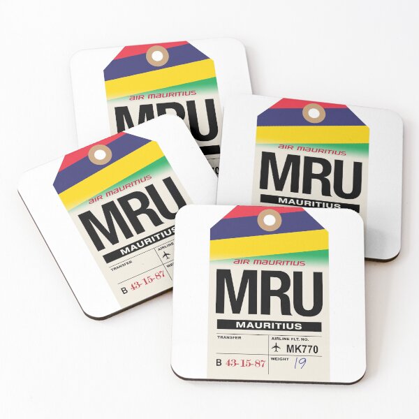 Item preview, Mauritius (MRU) Airline Luggage Tag designed and sold by travelwitheric.