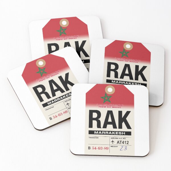 Item preview, Marrakesh (RAK) Morocco Airline Luggage Tag designed and sold by travelwitheric.