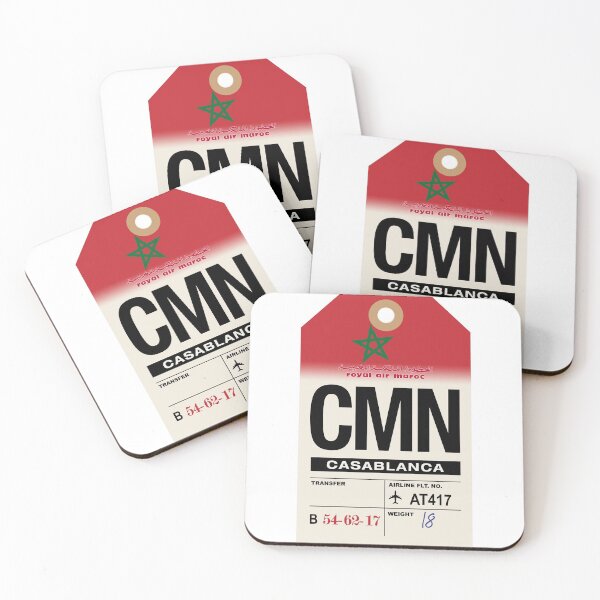 Item preview, Casablanca (CMN) Morocco Airline Luggage Tag designed and sold by travelwitheric.