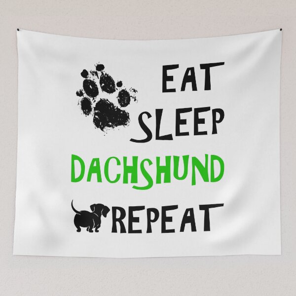 Item preview, Eat Sleep Dachshund Repeat designed and sold by StubbornWiener.