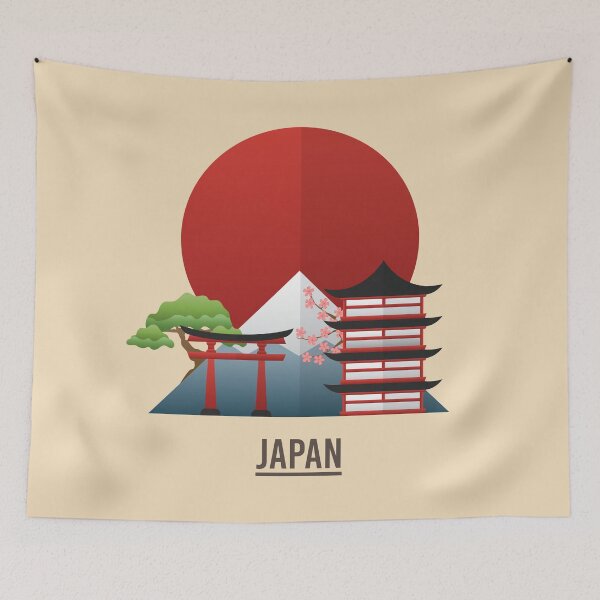 Item preview, Japan - Pagoda, Torri, Bonzai, Fuji designed and sold by PopAlex.