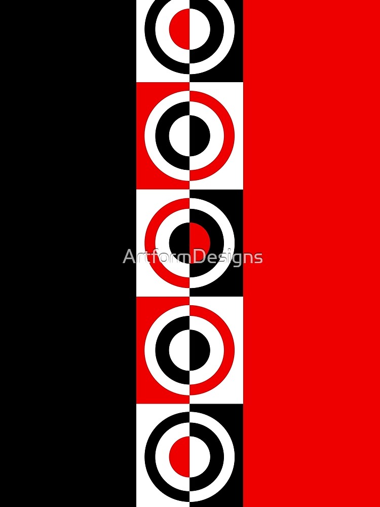 "Mod Targets in Red, Black and White" Sleeveless Top for Sale by ArtformDesigns Redbubble