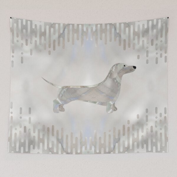 Item preview, Dachshund dog  - Doxie pearl silhouette designed and sold by k9printart.
