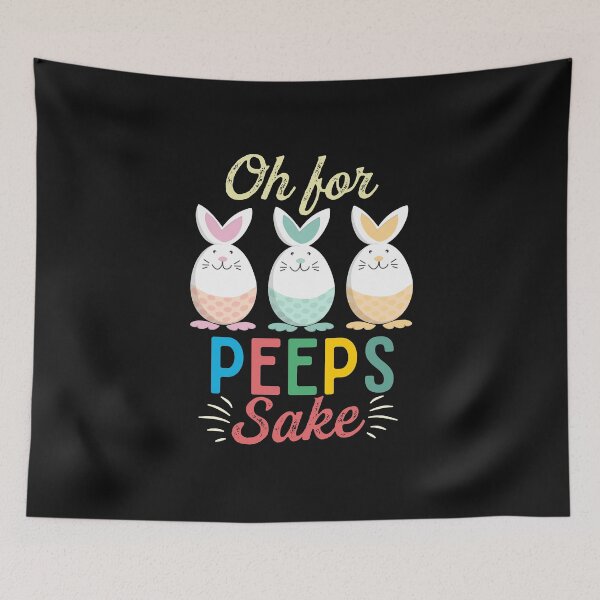 Item preview, Oh for peeps sake Funny Happy Easter Rabbit Egg Cute Pastel Bunnies  designed and sold by alenaz.