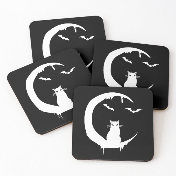 Item preview, Gothic Cat on Moon designed and sold by MysticMoonVibes.