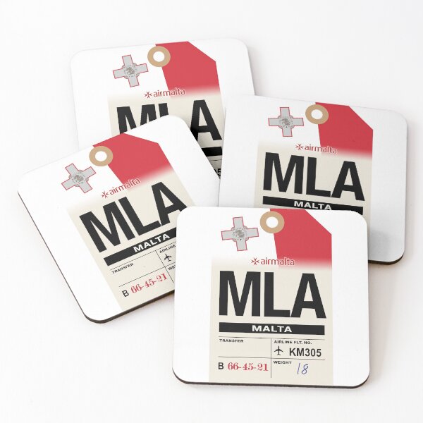 Item preview, Malta (MLA) Airline Luggage Tag designed and sold by travelwitheric.