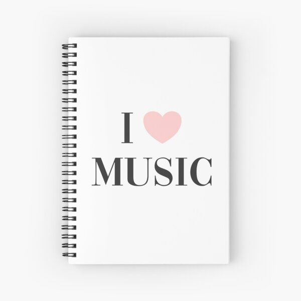 I love music Spiral Notebook