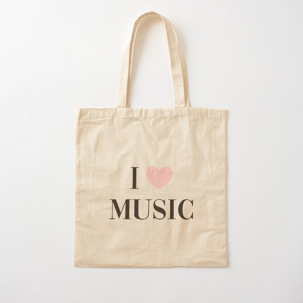 I love music Cotton Tote Bag