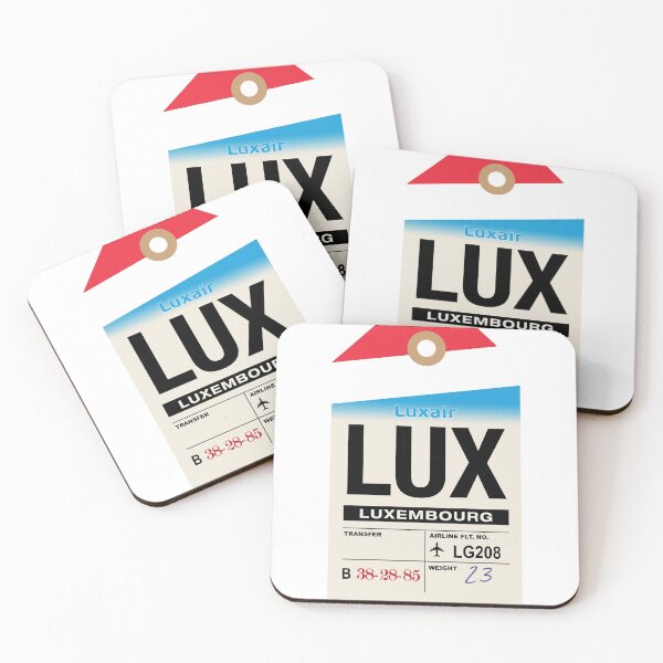 Item preview, Luxembourg (LUX) Airline Luggage Tag designed and sold by travelwitheric.