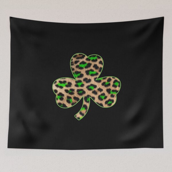 Item preview, Leopard Shamrock Animal Pattern Funny St Patricks Day Print  designed and sold by alenaz.